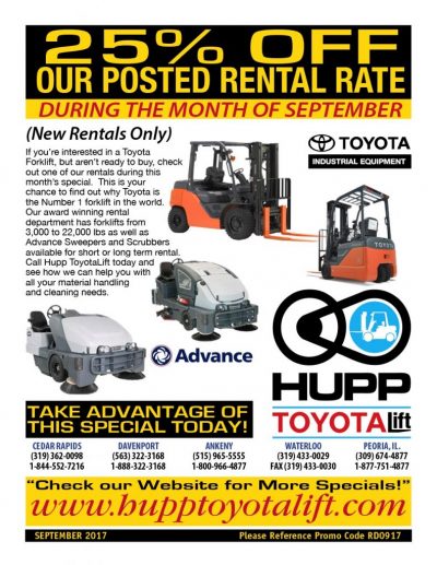25% rental rate