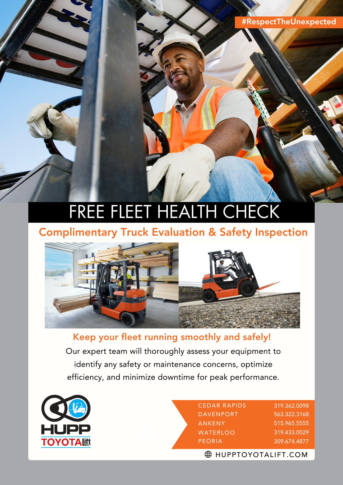 Hupp ToyotaLift Free Fleet Health Check 2025