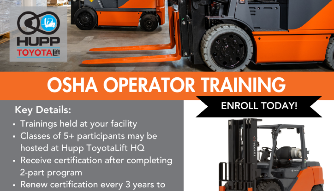 Hupp ToyotaLift OSHA Operator Training - 2025