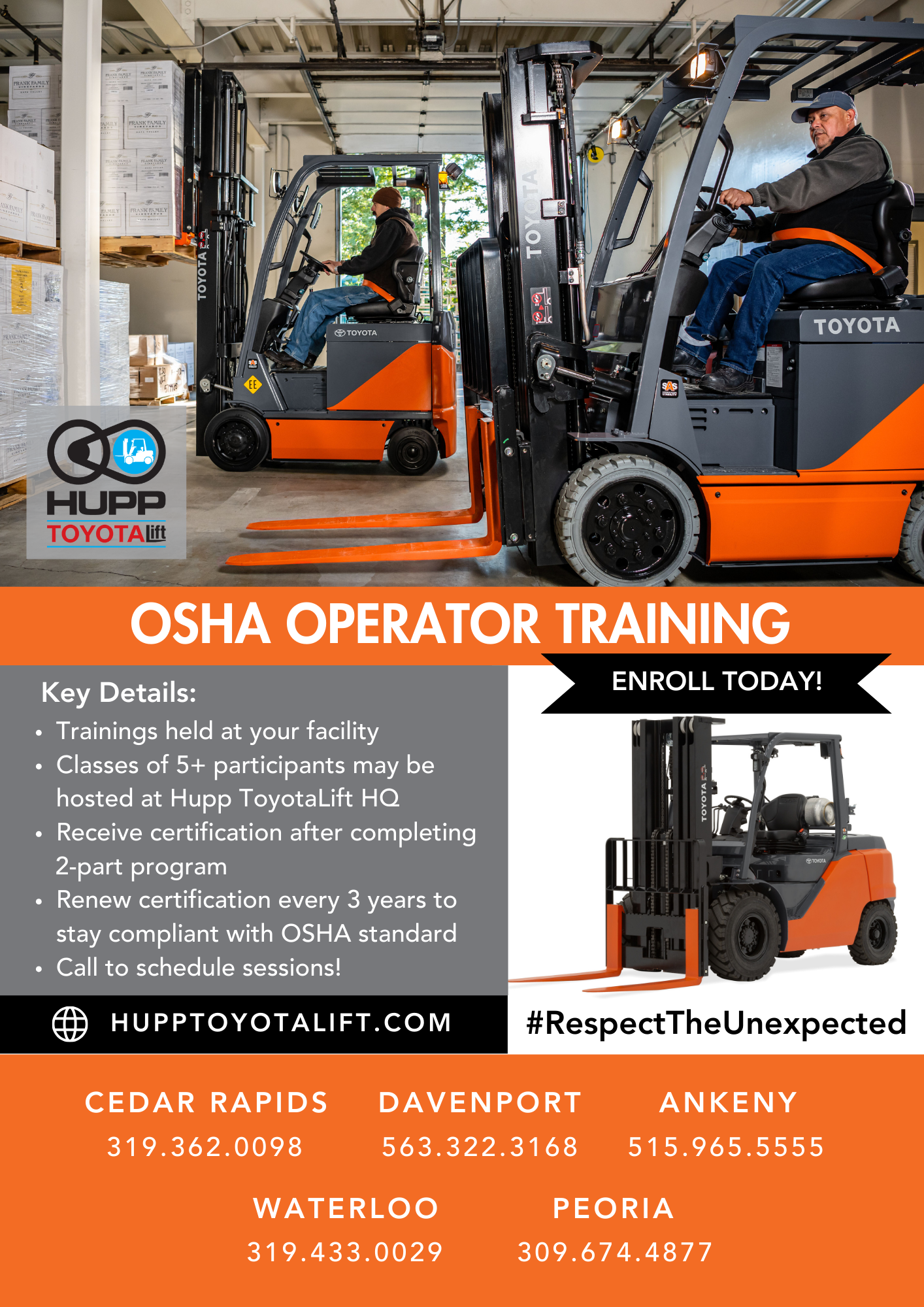 Hupp ToyotaLift OSHA Operator Training - 2025